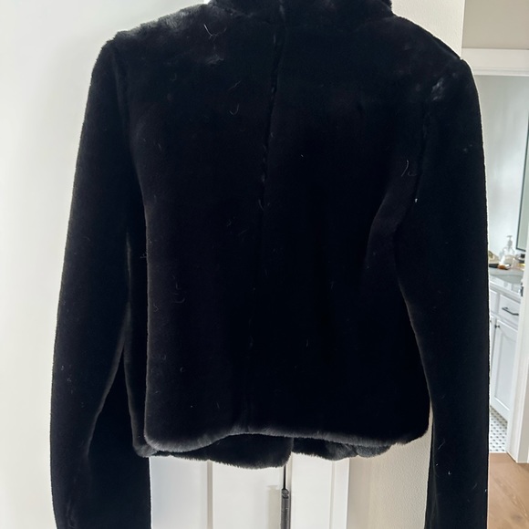 Velvet Faux-Fur Jacket - Picture 5 of 7